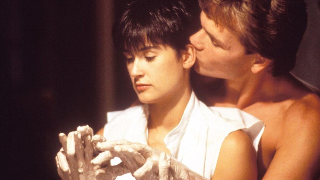 Demi Moore et Patrick Swayze dans le film Ghost.