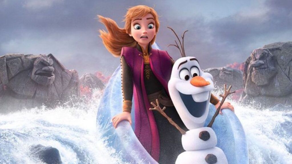 Anna et Olaf dans La Reine des Neiges 2