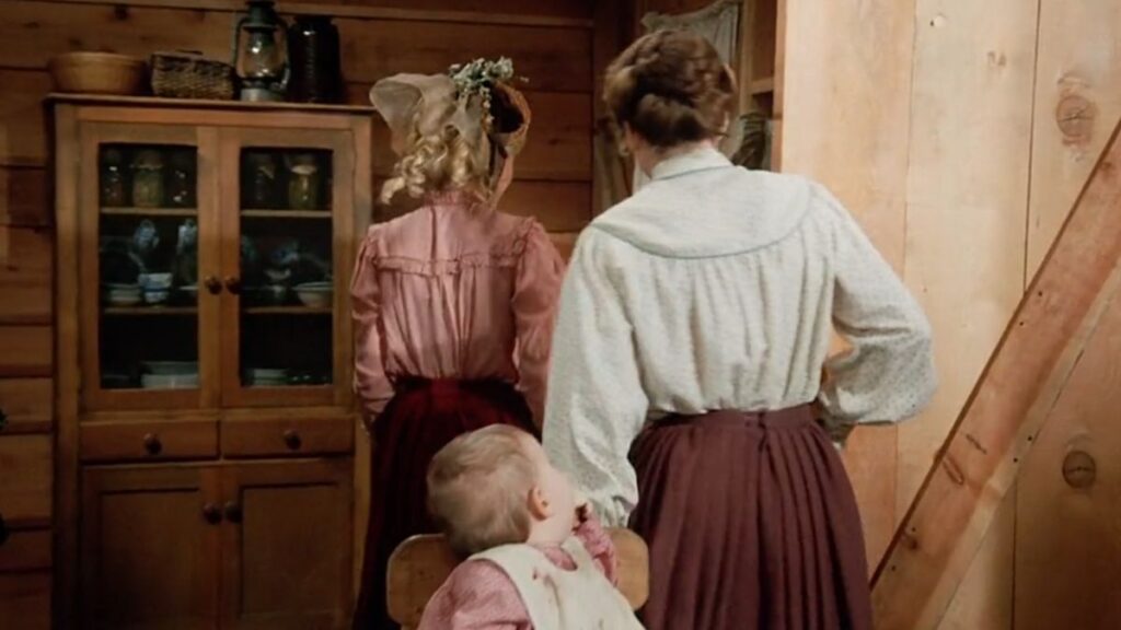 Nellie Oleson et Laura Ingalls dans La Petite Maison dans la Prairie.