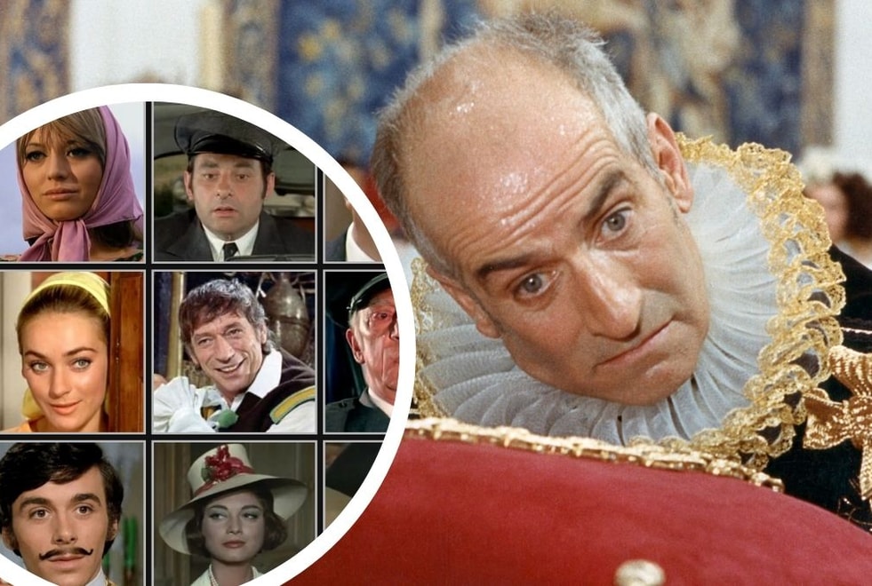 Seul un vrai fan de Louis de Funès saura relier ces 10 noms de personnages à l’image qui correspond