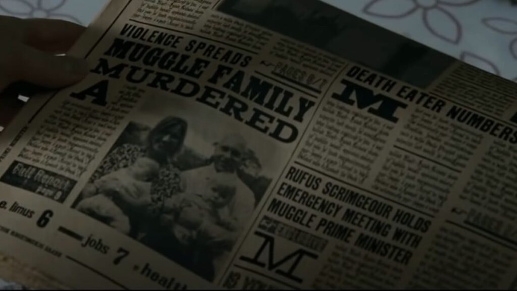 Un journal dans Harry Potter et les reliques de la mort, partie 1