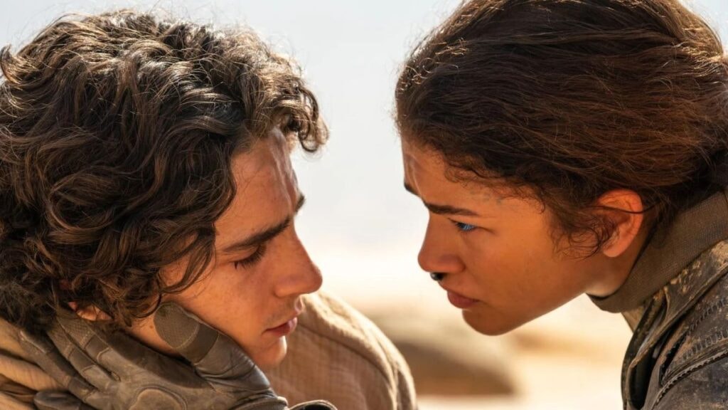 Paul (Timothée Chalanet) et Chani (Zendaya) dans Dune 2