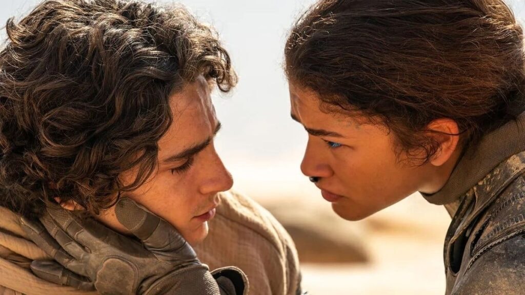 Timothée Chalamet et Zendaya dans Dune : Deuxième Partie