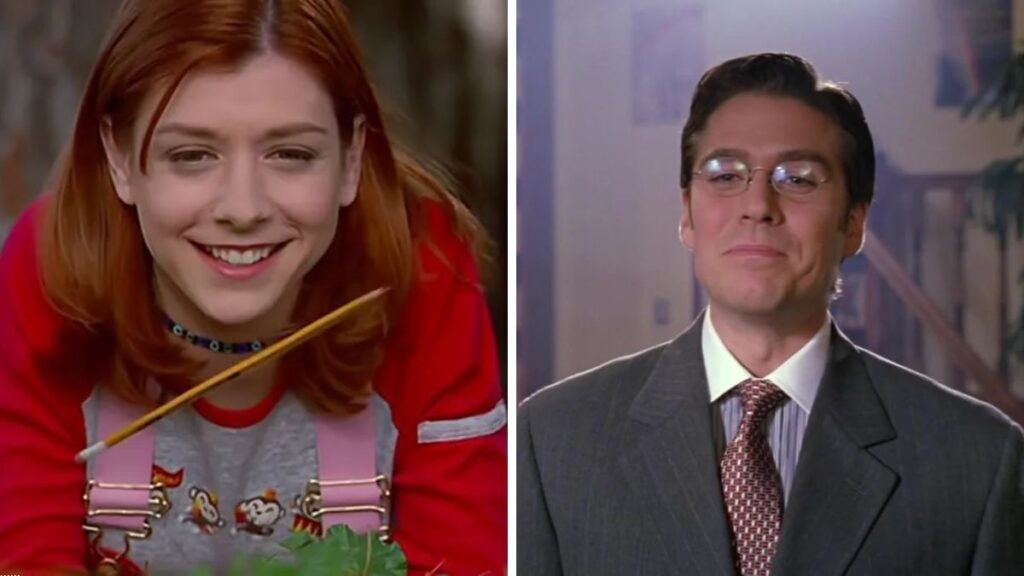 Willow et Wesley dans la série Buffy contre les vampires