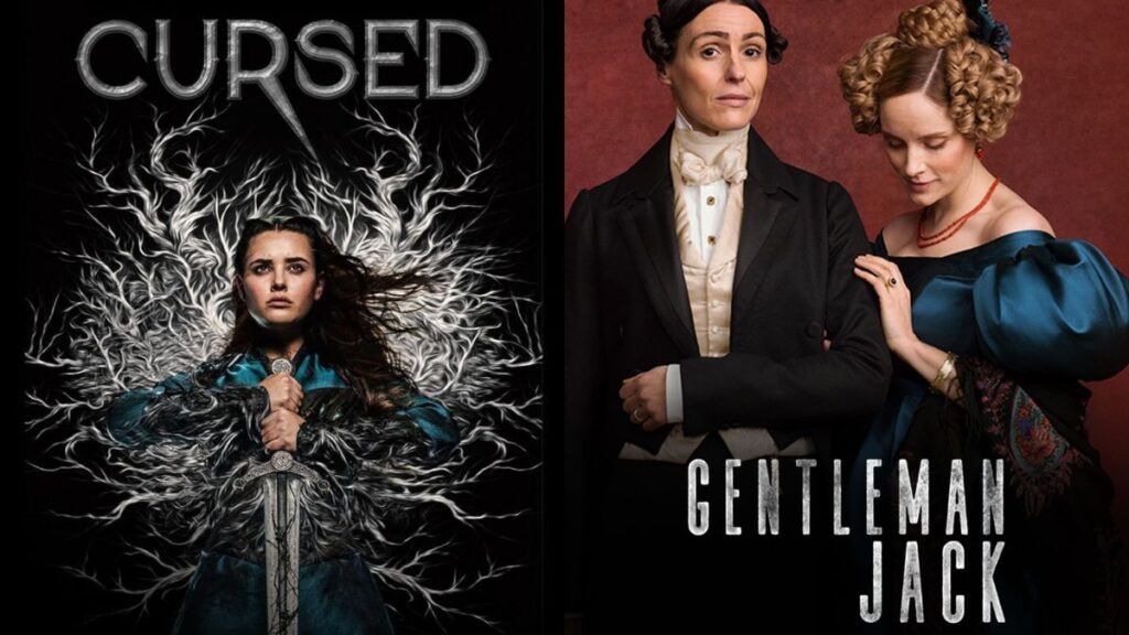 les posters de cursed et gentleman jack