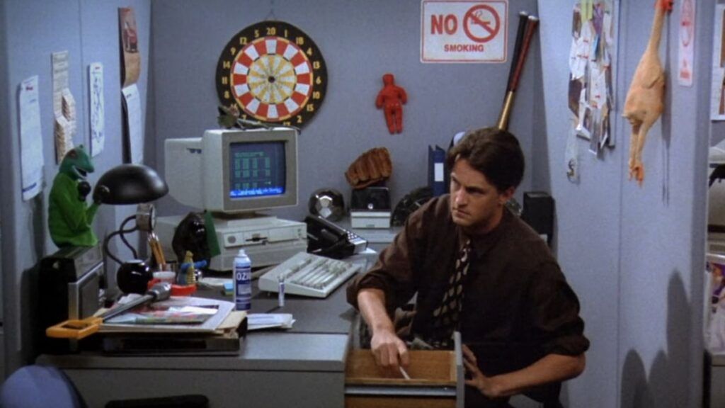 Le bureau de Chandler dans la saison 1 de Friends.