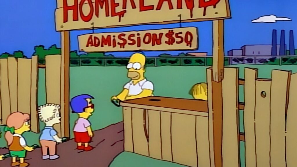 Le parc d'attractions Homerland dans Les Simpson.