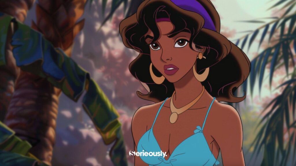Jasmin de Aladdin en version IA des années 80