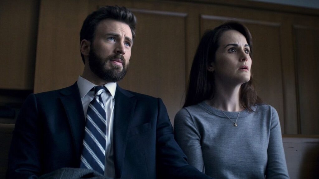 Chris Evans et Michelle Dockery dans L'affaire Jacob Barber