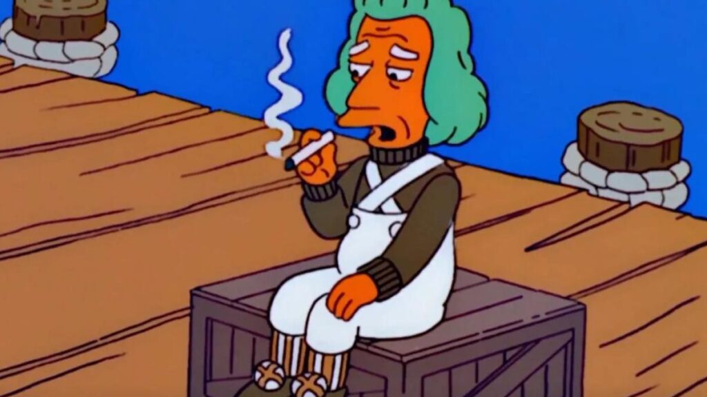 Un Oompa Loompa dans Les Simpson.