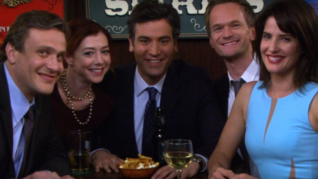 Les personnages de How I Met Your Mother dans le dernier épisode de la série.