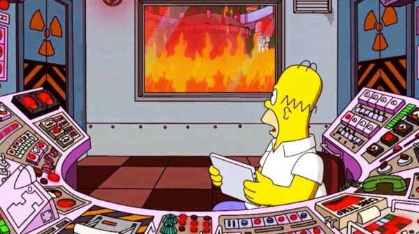 Homer Simpson centrale nucléaire