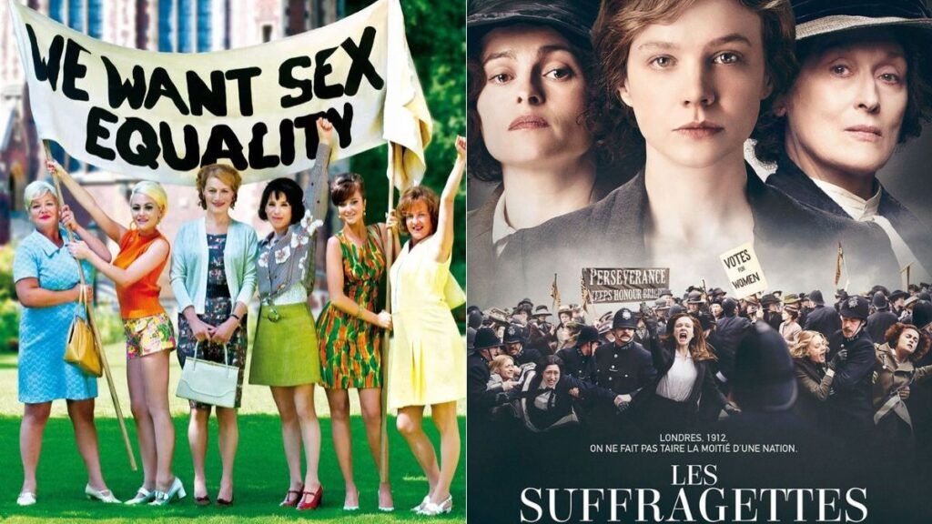 Les films We want sex equality et Les suffragettes