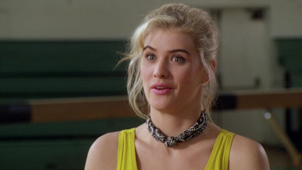 Kristy Swanson dans le film Buffy tueuse de vampires.