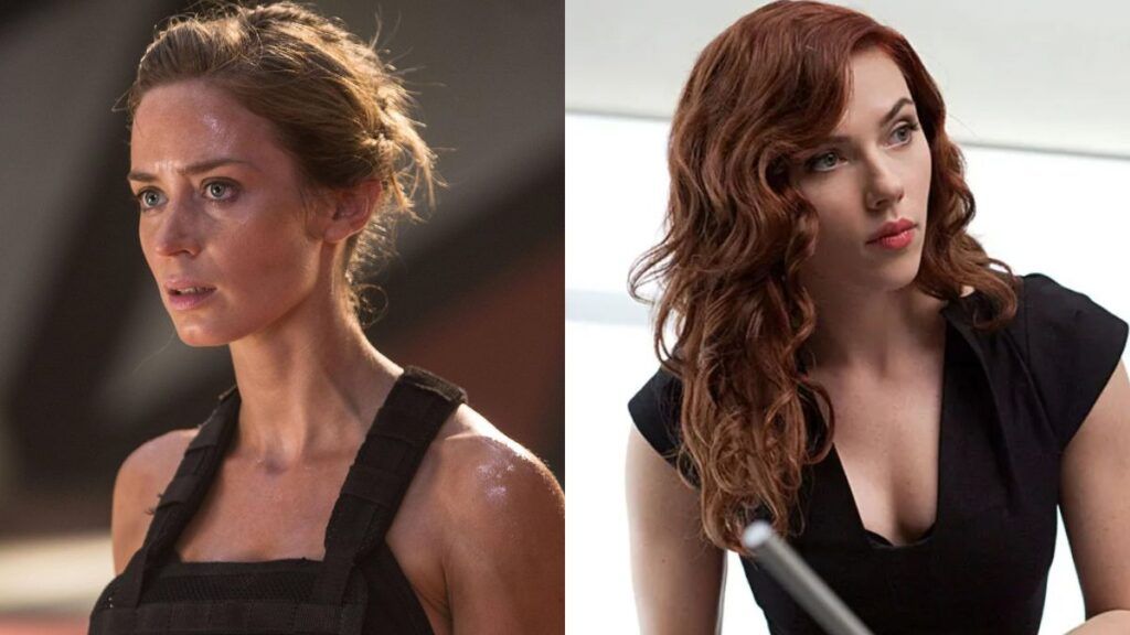 Emily Blunt and Black Widow