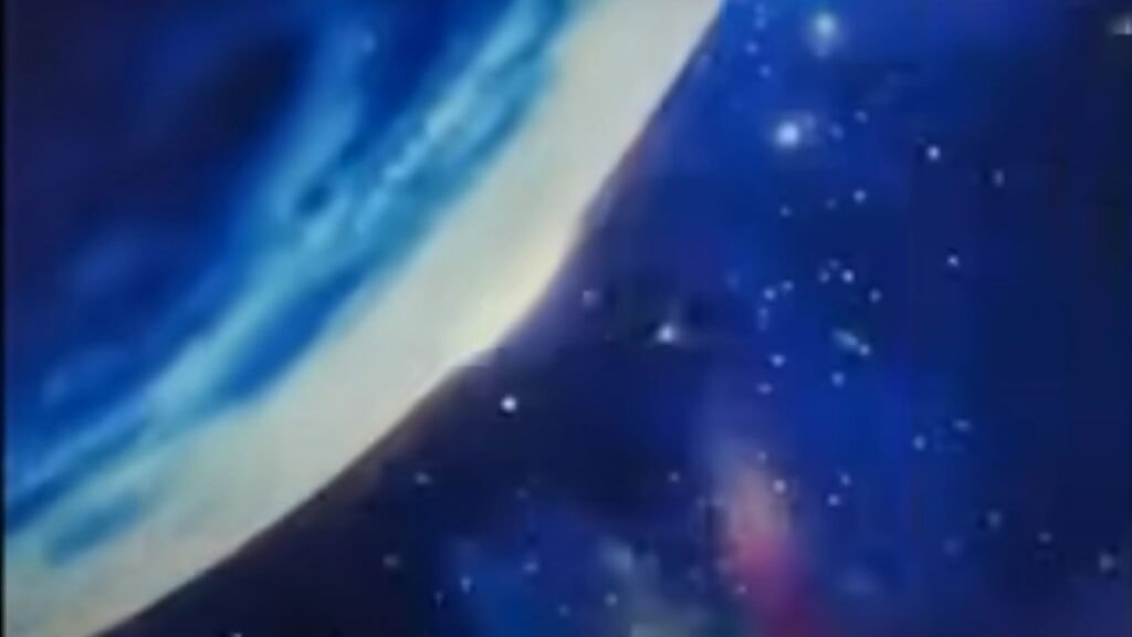 La galaxie du monde de Pokemon dans le générique de l'anime