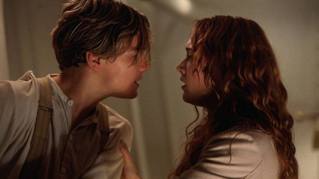 Jack et Rose dans le film culte Titanic