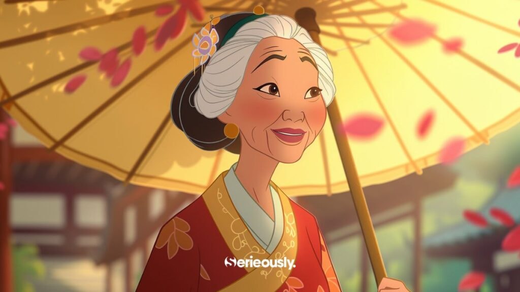 Mulan en version intelligence artificielle I.A âgée/ vieille