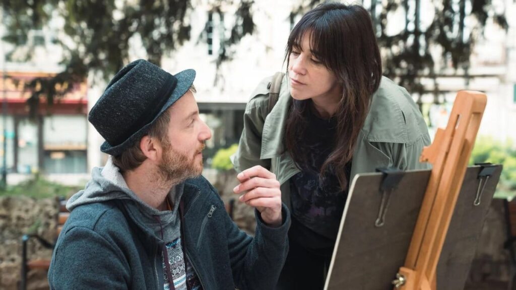 Sébastien Chassagne et Charlotte Gainsbourg dans le film Nous, les Leroy