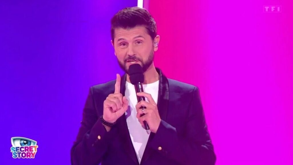 Christophe Beaugrand lors du prime de Secret Story diffusé le 23 avril 2024 sur TF1.