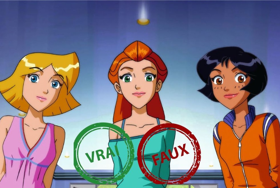 T’as grandi avec les Totally Spies si t’as 5/5 à ce quiz vrai ou faux