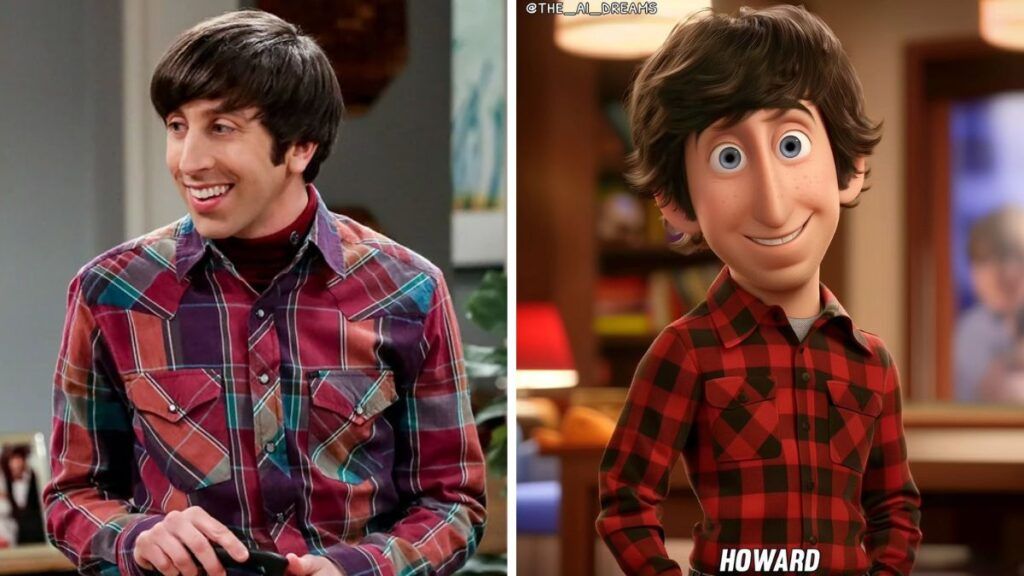 The Big Bang Theory Howard en version Pixar