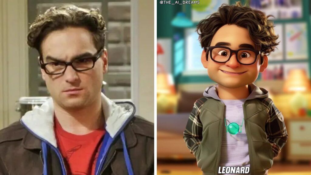The Big Bang Theory Leonard version Pixar