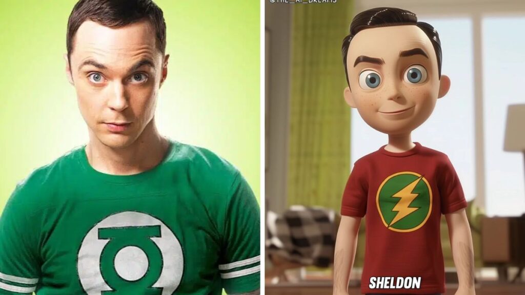 The Big Bang Theory Sheldon en version Pixar