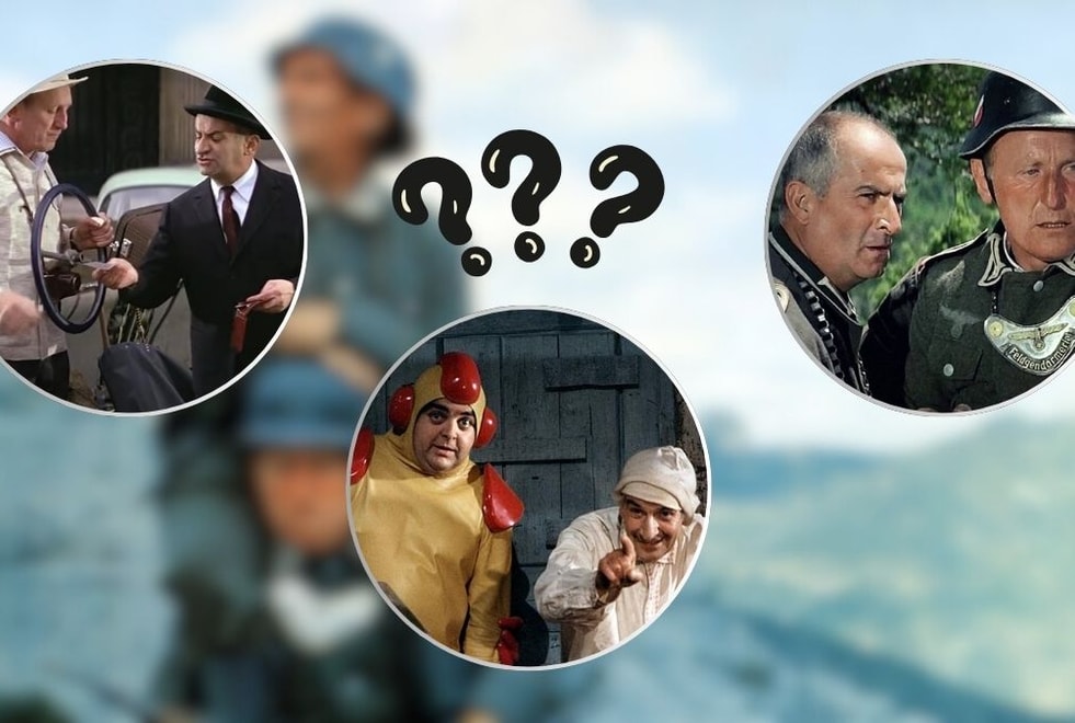 Quiz : ces 15 images appartiennent-elles à La Grande Vadrouille, Le Corniaud ou La Soupe aux choux ?