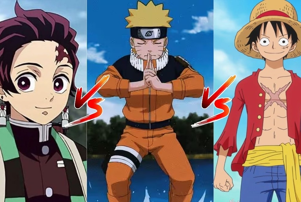 Sondage : tu préfères Demon Slayer, Naruto ou One Piece ?