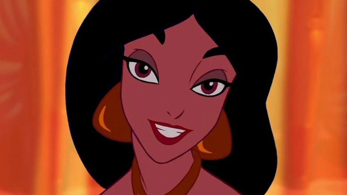 jasmine, sourire, aladdin, disney