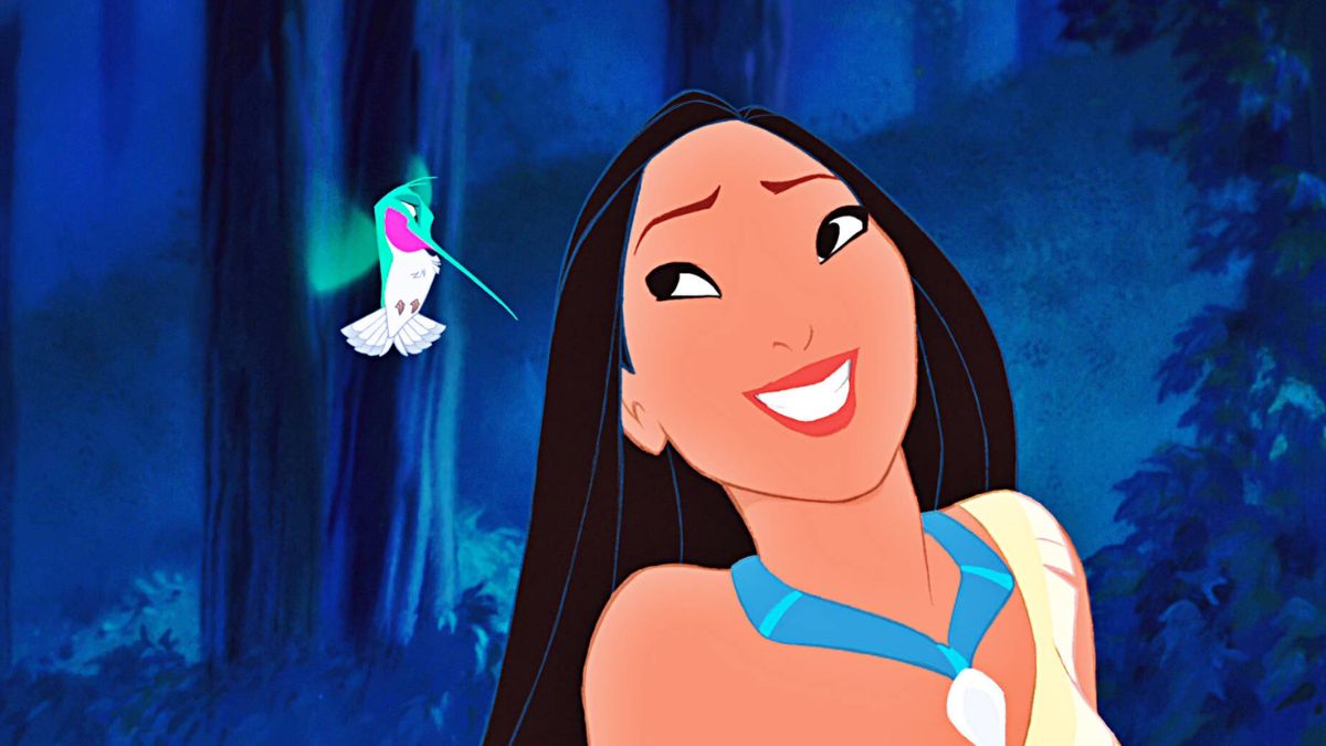 pocahontas, sourire, disney, film