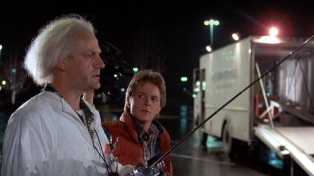 Emmet Brown et Marty McFly dans Retour Vers le Futur