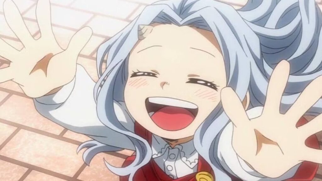 Eri, remplit de joie pendant le festival de Yuei dans l'anime My Hero Academia