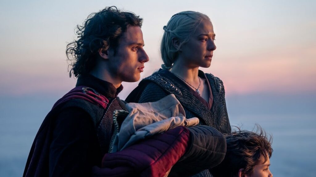 Jacaerys et Rhaenyra dans la saison 2 de House of the Dragon