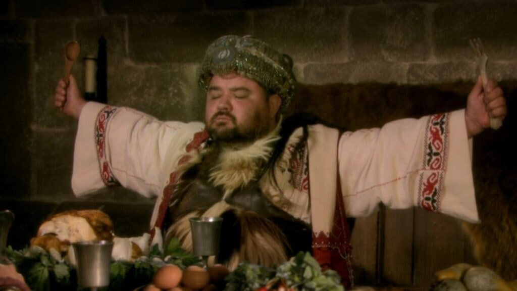 Le roi burgonde dans la série Kaamelott
