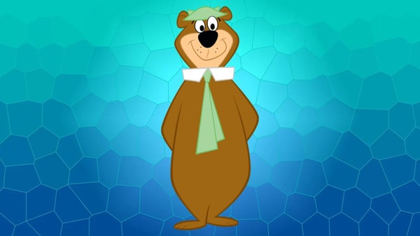 yogi l'ours, dessin animé, ça cartoon, silhouette