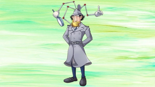 inspecteur gadget, silhouette, dessins animés des années 80