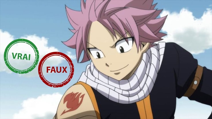 Tu as grandi avec Fairy Tail si tu as 10/10 à ce quiz vrai ou faux sur Natsu
