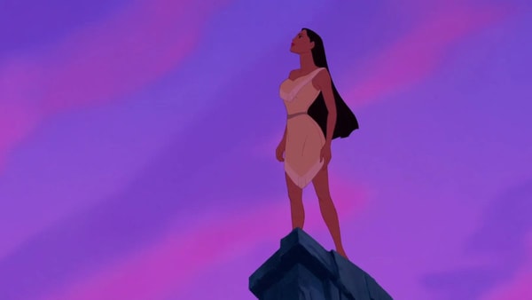 pocahontas-sur-un-rocher