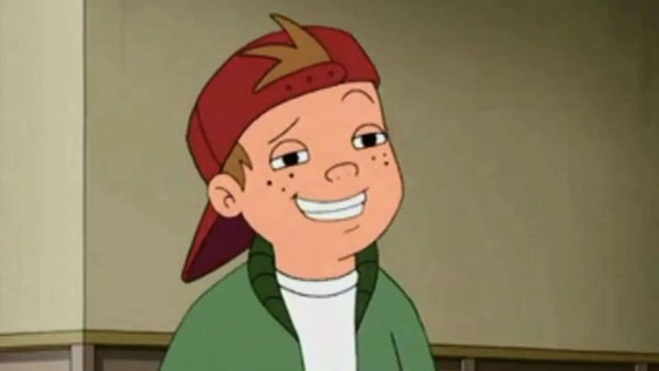 tj detweiler, sourire, dessin animé la cour de récré