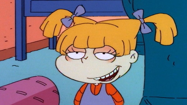 angelica cornichon, sourire, dessin animé les razmoket