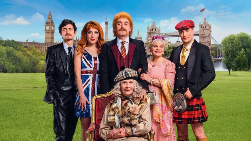 L'affiche du film Les Tuche 5, God Save The Tuche.