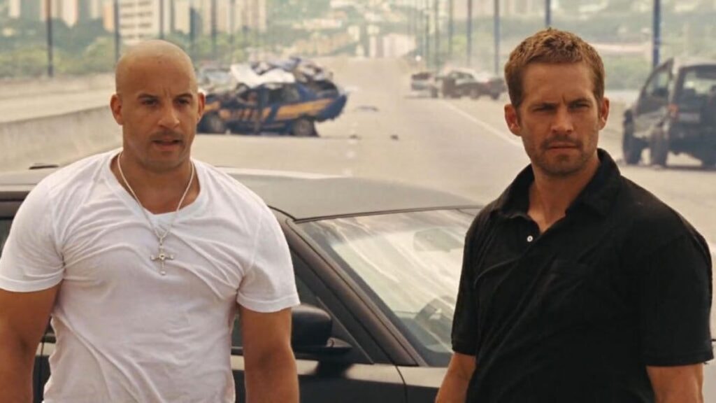 Dominic Toretto et Brian O'Connor dans la saga Fast and Furious