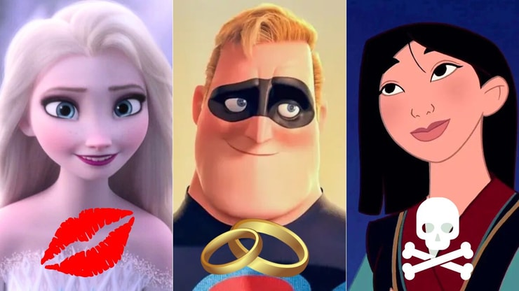 Quiz : joue à Kiss, Mary, Kill (sans mentir) avec les personnages de Disney et Pixar, on devinera ton âge