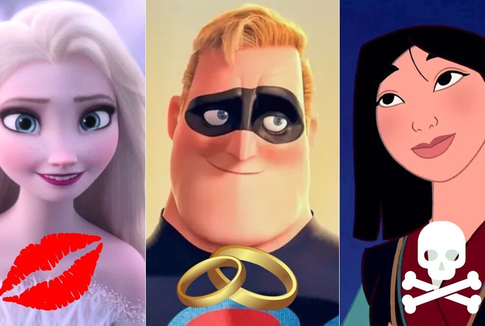Quiz : joue à Kiss, Mary, Kill (sans mentir) avec les personnages de Disney et Pixar, on devinera ton âge