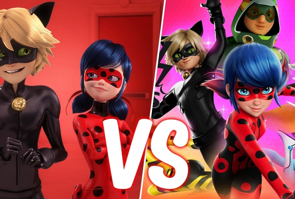 Sondage : tu préfères l’ancien ou le nouveau design de Miraculous ?