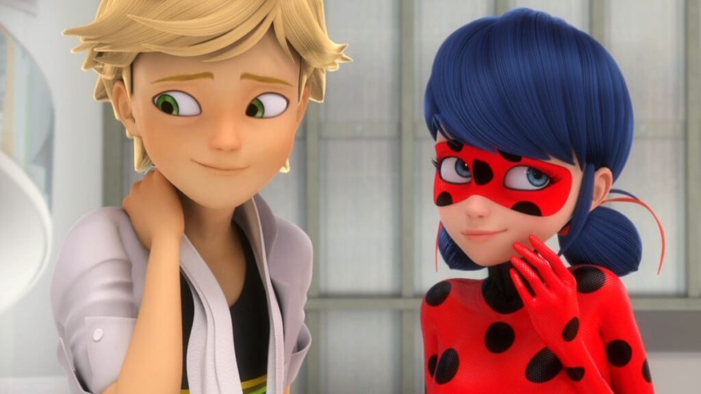 Adrien et Ladybug dans Miraculous