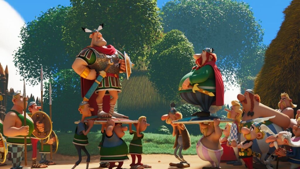 Aplusbégalix et Abraracourcix dans Astérix et Obélix : Le Combat des Chefs