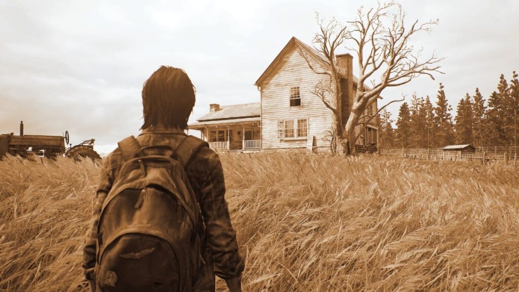 Ellie, de retour à la ferme après sa quête de vengeance dans The Last of Us part II